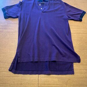 Men's Polo Golf Shirt - Purple - Size Medium